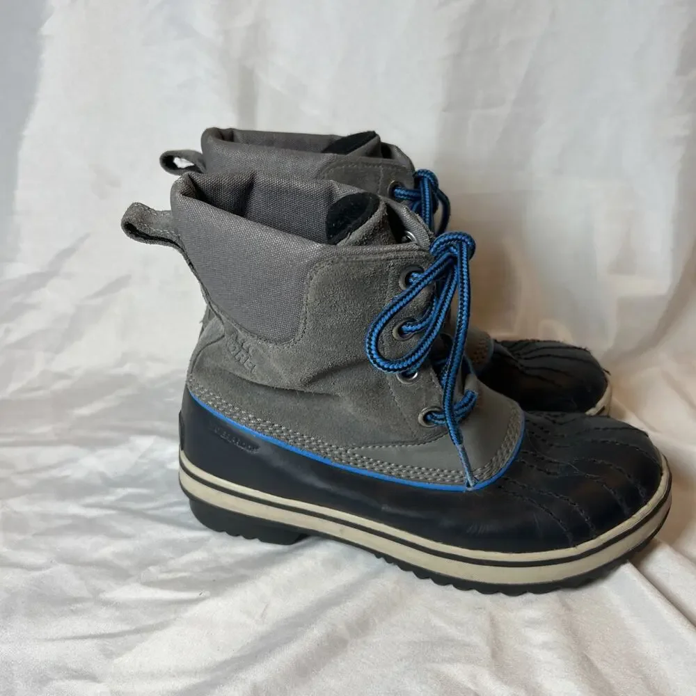 Sorel Youth Lace Gray Winter Boot Kids Size 5